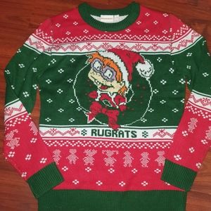Nickelodeon Rugrats Chucky Finster Christmas Pullover Sweater Mens Size Medium
